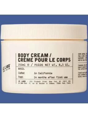 Le Labo Body Cream Basil 8.3 oz 250 ml Full Size Brand New Fresh